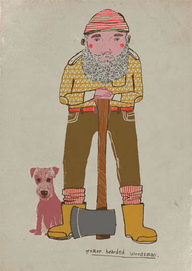 woodsman illustration